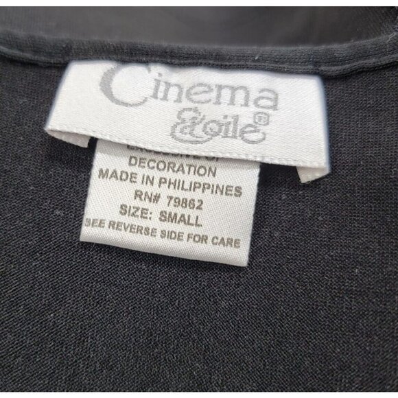 Y2K Cinema Etoile Lace Side Ruch Neck Detail V Neck Blouse Size S - Picture 8 of 11